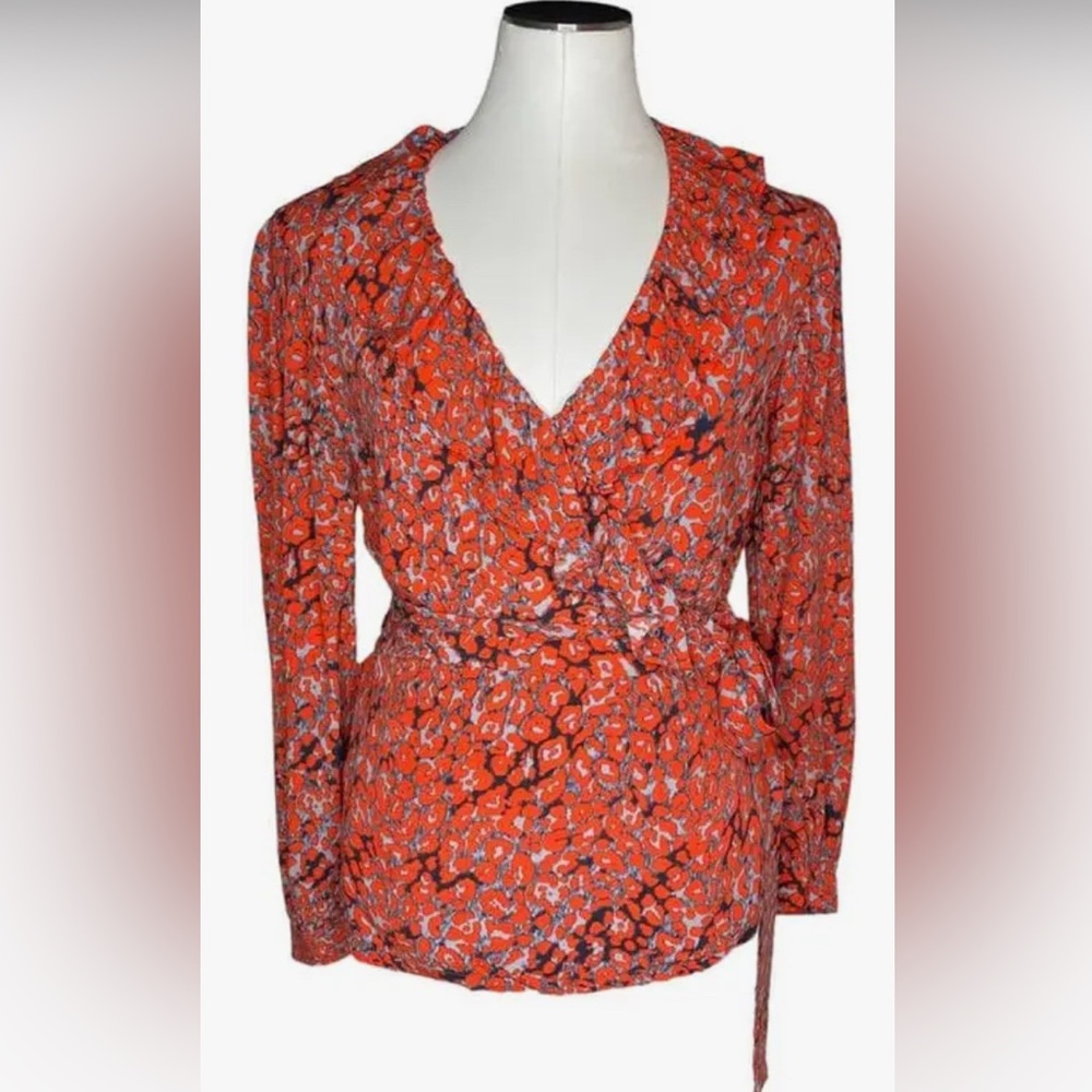 MAJE Red Blouse - Size 1 (NWT)